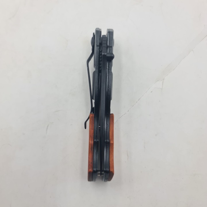 Briceag Pistol, Deschidere Manuala, Sistem Prindere Curea, Negru, 20 cm
