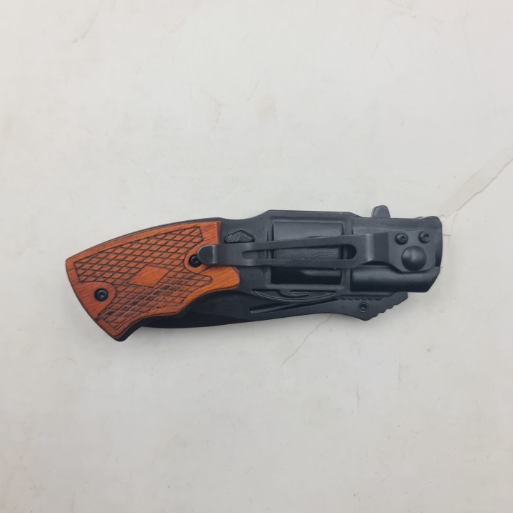 Briceag Pistol, Deschidere Manuala, Sistem Prindere Curea, Negru, 20 cm