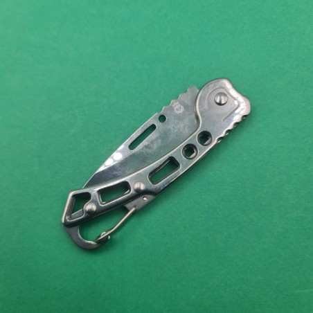 Briceag Prindere Gaica Pentru Curea, Model Gauri, Deschidere Manuala, 15 cm, Argintiu