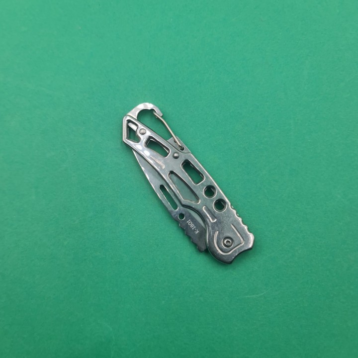 Briceag Prindere Gaica Pentru Curea, Model Gauri, Deschidere Manuala, 15 cm, Argintiu