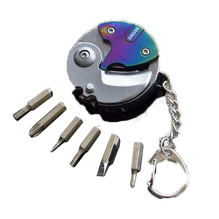 Cutit mini breloc multifunctional surubelnite din otel inoxidabil cutit pliabil, fade