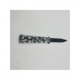 Briceag Fluture Model Cap de Mort, Cu Tais, 23 cm 2