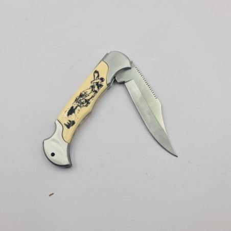 Briceag Model Vultur, Deschidere Manuala, Agatatoare, Otel, 19 cm
