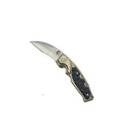 Briceag Curbat cu Deschidere Manuala, Maner Anti Alunecare, Agatatoare, 19 cm, Auriu