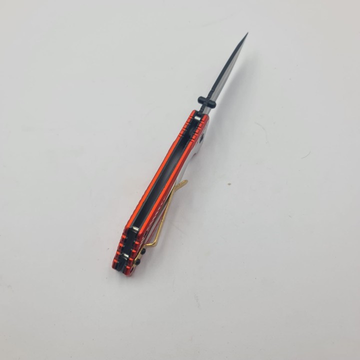 Briceag cu Deschidere Manuala, Sistem Prindere Curea, 20 cm, Rosu