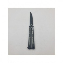 Cutit Fluture cu Tais, Model Flacara, 21 cm, Negru 2
