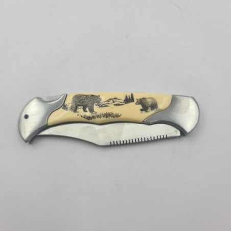 Briceag cu Deschidere Manuala, Model URS, Agatatoare, Otel, 19 cm