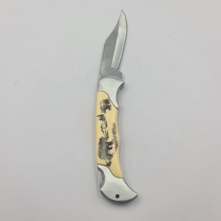 Briceag cu Deschidere Manuala, Model URS, Agatatoare, Otel, 19 cm