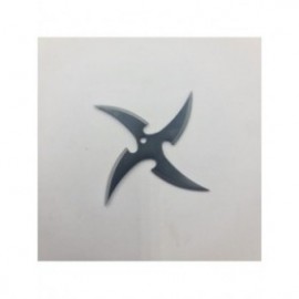 Stea Ninja Pentru Aruncat la Tinta, 4 Colturi, Model Curbat, 6 cm, Negru, Husa 2