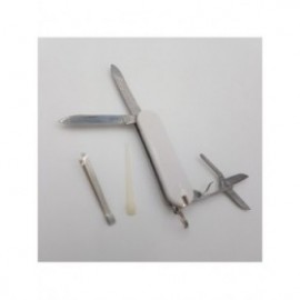 Briceag multifunctional metal cu 5 functii, Dalimag, 59 x 17 x 8 mm, alb 2