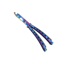 Cutit Fluture Pentru Antrenament, Curbat, Fade, Desfacator, 23 cm