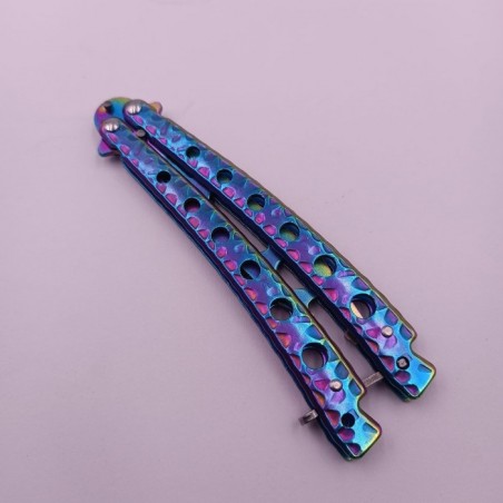 Cutit Fluture Pentru Antrenament, Curbat, Fade, Desfacator, 23 cm