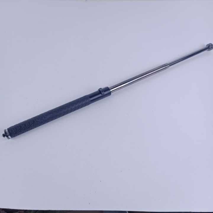 Baston Telescopic Automat, Otel, Husa, Spart Geam, Maner Anti Alunecare, 64 cm, Negru