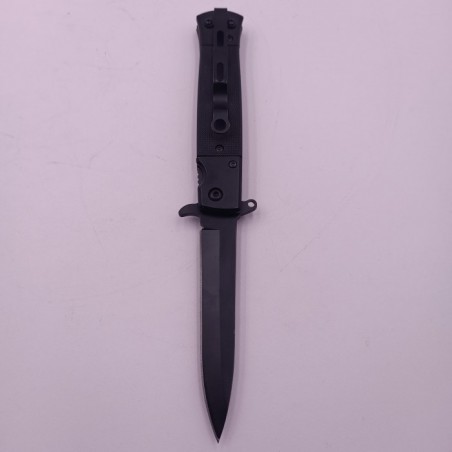 Briceag cu Deschidere Manuala, Prindere Curea, 22 cm, Negru