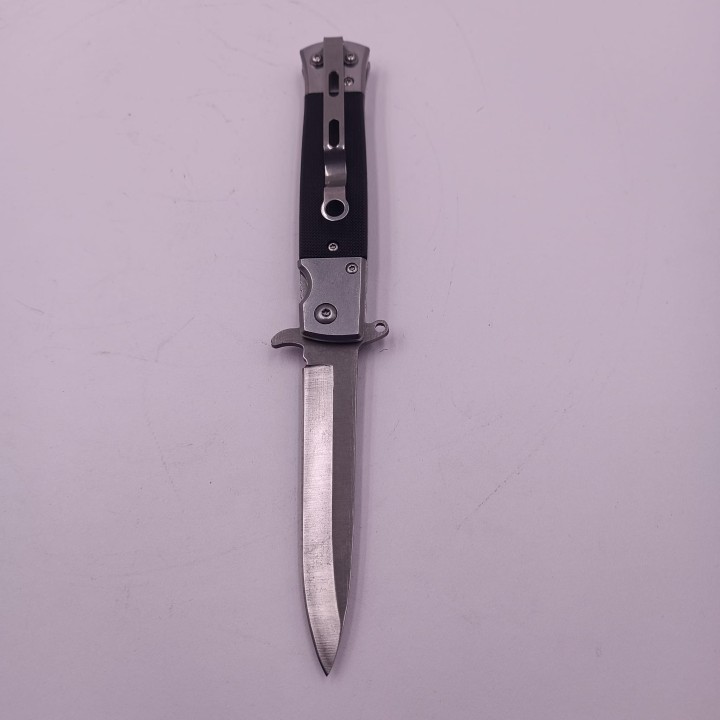 Briceag cu Deschidere Manuala, Prindere Curea, Otel, Maner Anti Alunecare, 22 cm