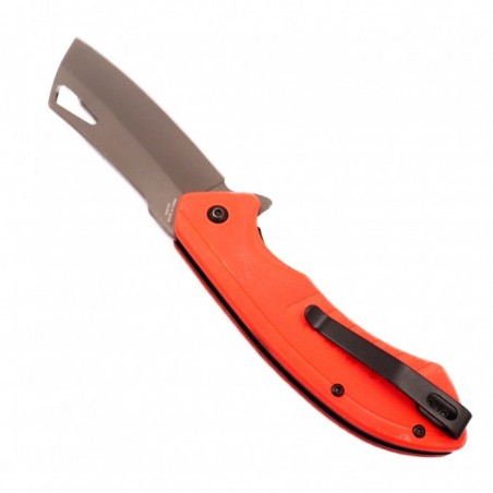 Briceag cu Deschidere Manuala, Sistem Prindere Curea, 20 cm, portocaliu, Smith