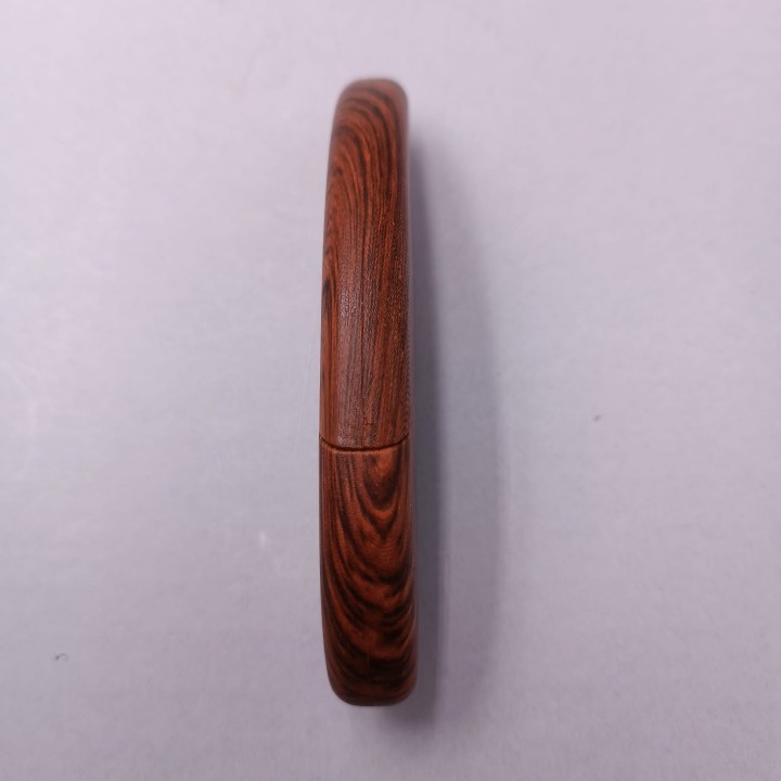 Mini Cutit cu Teaca din Lemn, Agatatoare, Lama Otel Inoxidabil, 10 cm, Maro
