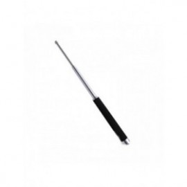 Baston telescopic din otel, argintiu, 64 cm, 3 sectiuni, husa, cutie, maner burete 2