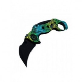 Cutit Briceag Karambit Columbia, Deschidere Manuala, Model Sarpe, 18 Cm