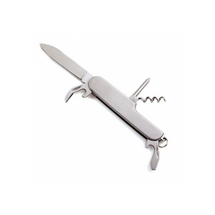 Briceag Multifunctional, 5 in 1, 90 x 20 mm, Otel Inoxidabil, Argintie