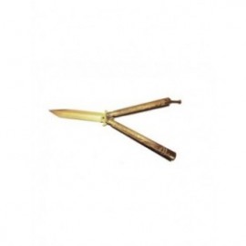 Cutit Fluture cu Tais, Model Dragon, Sistem Prindere Curea, 22 cm, Auriu