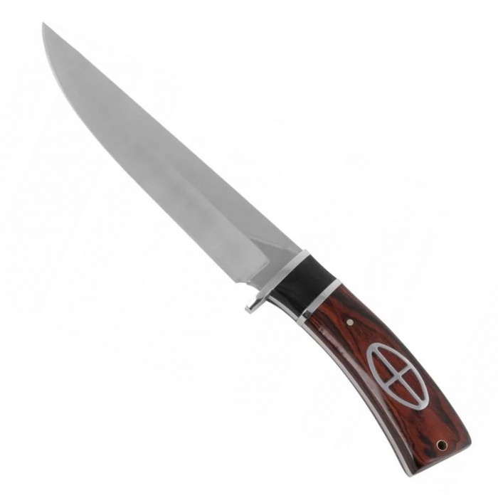 Cutit cu Maner Curbat Vanatoresc, 30 Cm, Model simbol 2025, Husa Material Textil, Pentru Camping, Lama din Otel