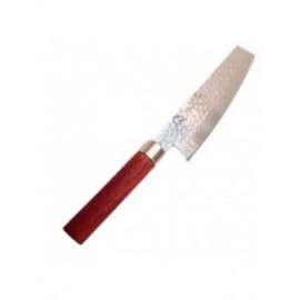 Cutit de Bucatarie cu Lama Din Otel, Model Punctat, Maner Din Lemn, 30 Cm