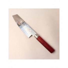 Cutit de Bucatarie cu Lama Din Otel, Model Punctat, Maner Din Lemn, 30 Cm 2