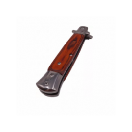 Briceag Model Slim, Stiletto, Tip Stilet, Cu Sistem Prindere Curea, Maro, 23 cm 2