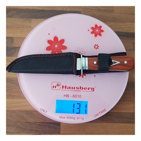 Cutit vanatoare 20 cm, maner garda, husa