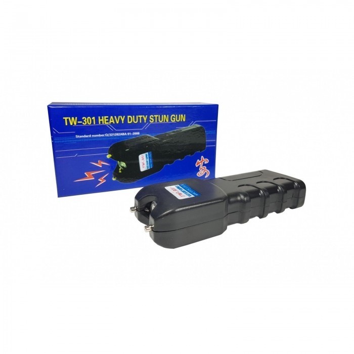 Lanterna cu electrosoc, acumulator propriu, incarcator, husa, cutie TW 301