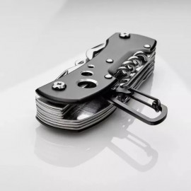 Briceag multifunctional, din otel inoxidabil si metal, 12 functii, Dalimag,  89 x 16 x 32 mm 2