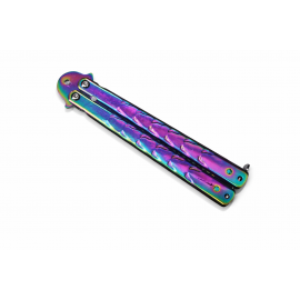 Pieptene Fluture Tip Balisong Fade cu valuri, Antistres, Practica Trickuri 2