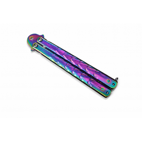 Pieptene Fluture Tip Balisong Fade cu valuri, Antistres, Practica Trickuri