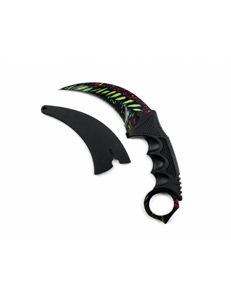 Cutit Karambit Cu Tais Model Galaxy Ice Dragon, Design Spectaculos, Lama Curba, Include Husa de Protectie